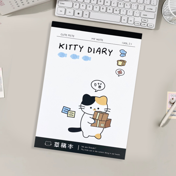 Tập Vẽ Kitty Diary 80gsm - Depai 1801-1 (70 Tờ) - Mẫu 2