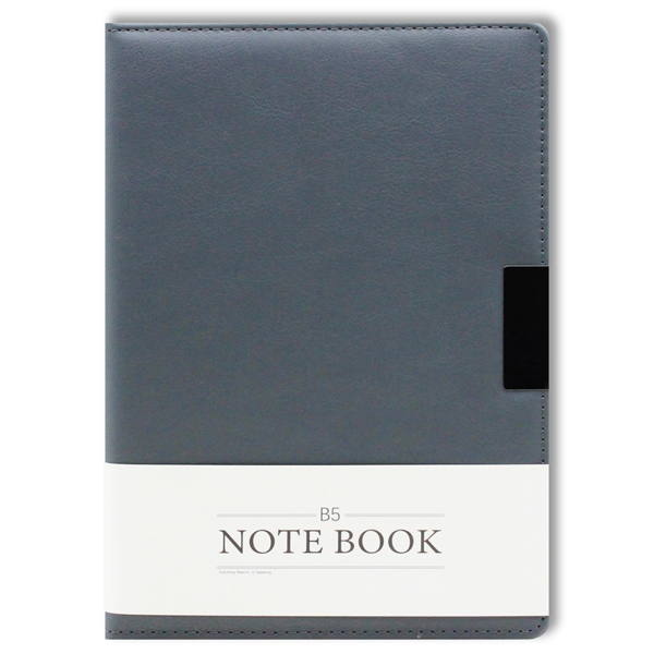 Sổ Bìa Da B5 Có Nút Gài - Kẻ Ngang - 232 Trang 80gsm - Depai 18-94 - Màu Đen