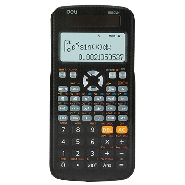 Máy Tính Khoa Học - Deli CD580VN - Màu Đen