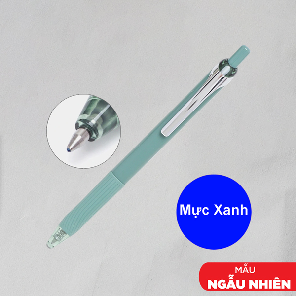 Bút Gel Bấm Ngòi Đạn 0.7 mm - Deli NS666-BL - Mực Xanh (Màu Thân Bút Giao Ngẫu Nhiên)