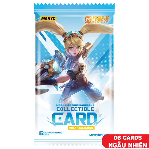Thẻ Sưu Tập Manyc Mobile Legend Bang Bang - Legendary - Manyc MYC01MLBB01C01F09_LP (6 Cards Ngẫu Nhiên/Túi)