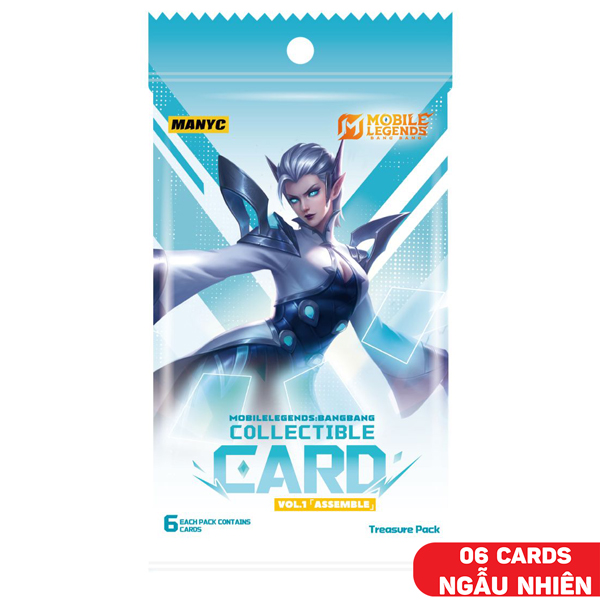Thẻ Sưu Tập Manyc Mobile Legend Bang Bang - Treasure - Manyc MYC01MLBB01C01F09_TP (6 Cards Ngẫu Nhiên/Túi)