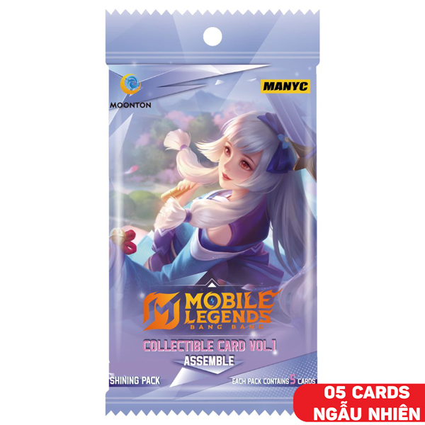 Thẻ Sưu Tập Manyc Mobile Legend Bang Bang - Shining - Manyc MYC01MLBB01C01F09_SP (5 Cards Ngẫu Nhiên/Túi)