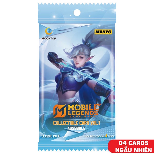Thẻ Sưu Tập Manyc Mobile Legend Bang Bang - Classic - Manyc MYC01MLBB01C01F09_CP (4 Cards Ngẫu Nhiên/Túi)