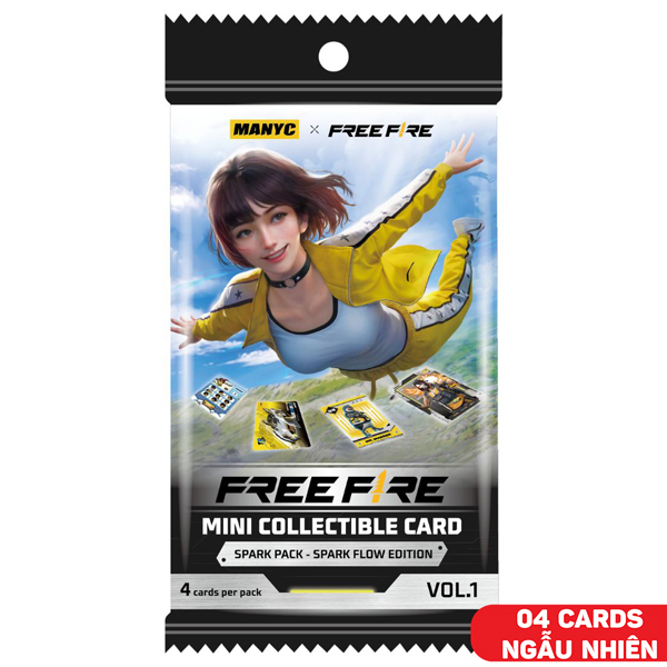 Thẻ Sưu Tập Manyc Free Fire - Spark Flow - Manyc MYC01FF01C01F11_SF_G (4 Cards Ngẫu Nhiên/Túi)