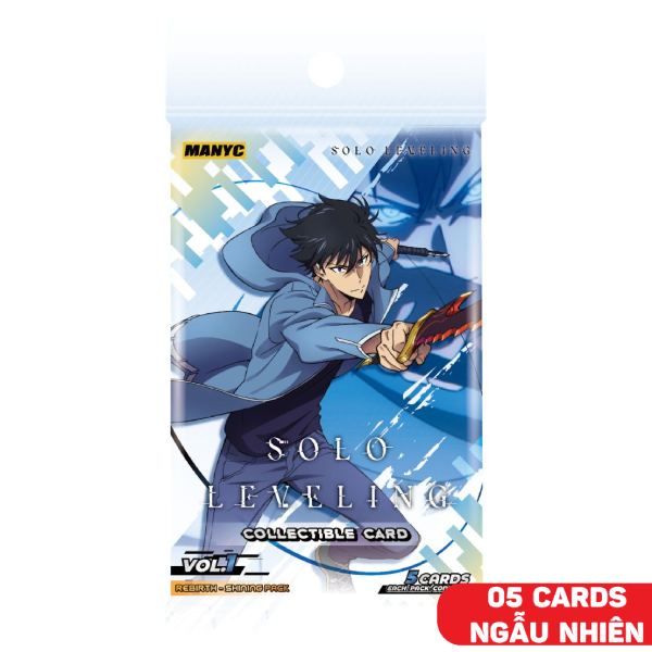 Thẻ Sưu Tập Solo Leveling - Rebirth - Shinning - Manyc MYC01SL01C01F09-SP (5 Cards Ngẫu Nhiên/Túi)