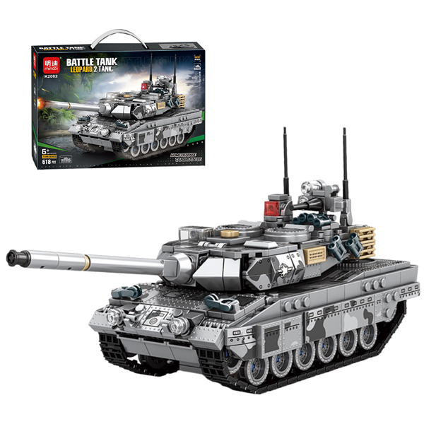 Đồ Chơi Lắp Ráp Xe Tăng Chiến Đấu Leopard 2A7 - Mingdi K2082 (618 Mảnh Ghép)