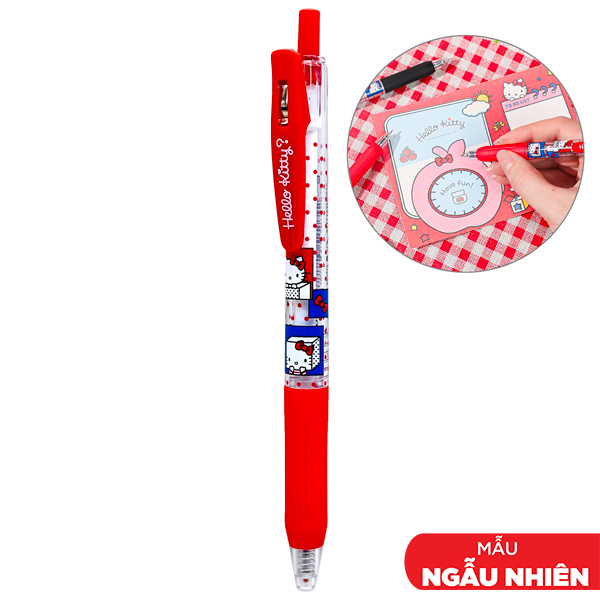 Bút Gel Hello Kitty 0.5 mm - Guangbo KT82372-36 - Mực Xanh (Màu Thân Bút Giao Ngẫu Nhiên)