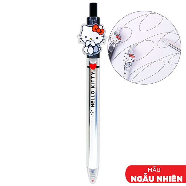 Bút Gel Hello Kitty 0.5 mm - Guangbo KT82393-36 - Mực Xanh (Màu Thân Bút Giao Ngẫu Nhiên)