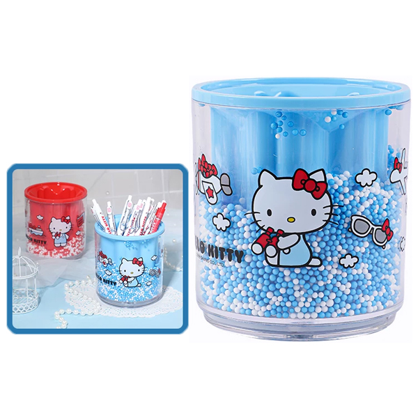 Cắm Bút Tròn Xoay Hello Kitty - Guangbo KT85309 - Màu Xanh Dương