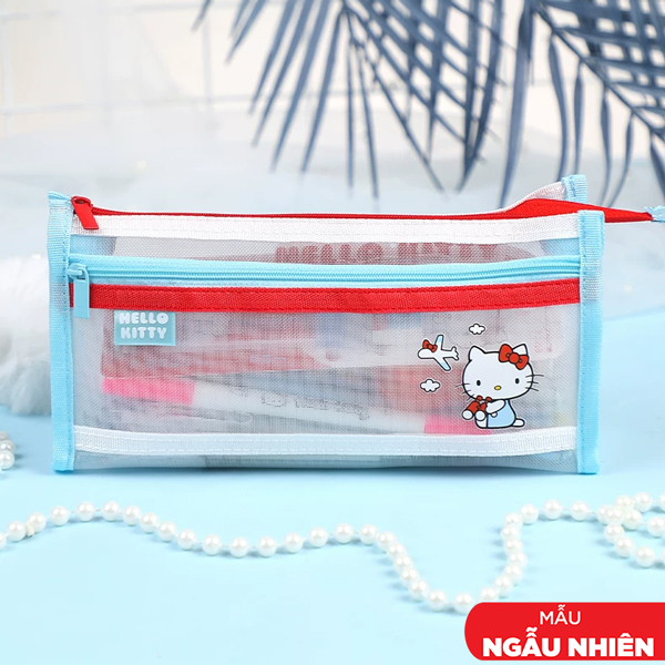 Bóp Viết Lưới Hello Kitty - Guangbo KT840017 (Mẫu Màu Giao Ngẫu Nhiên)
