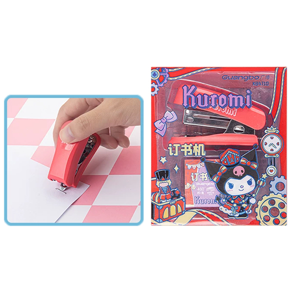 Bộ Dập Ghim Kèm Ghim Bấm Sanrio Characters - GuangBo KT84710 - Kuromi