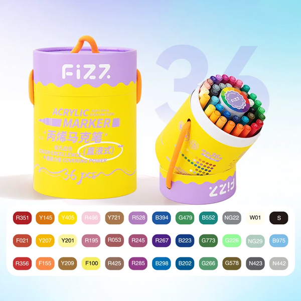 Hộp 36 Bút Marker Acrylic - GuangBo HX02802