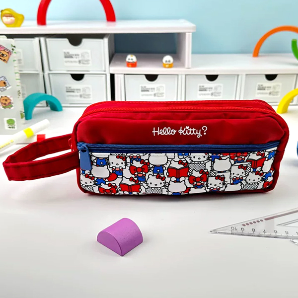 Bóp Viết Vải Hello Kitty - GuangBo KT85141 - Màu Đỏ