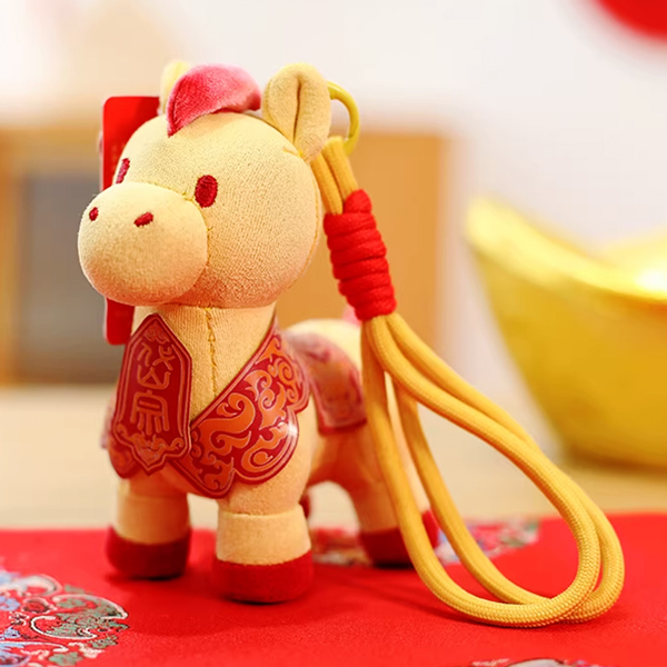 Móc Khoá Thú Bông Hình Ngựa - LC5064-65-66 - Màu Vàng