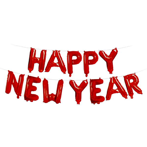Bộ Bong Bóng Bay Chữ Happy New Year - T-062-1