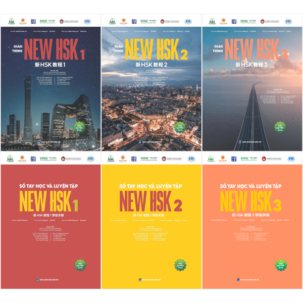 Combo Sách New HSK 3.0 - Giáo Trình Và Sổ Tay - Tự Học Tiếng Trung Đúng Từ Đầu Với Giáo Trình New HSK (Bộ 6 Cuốn)