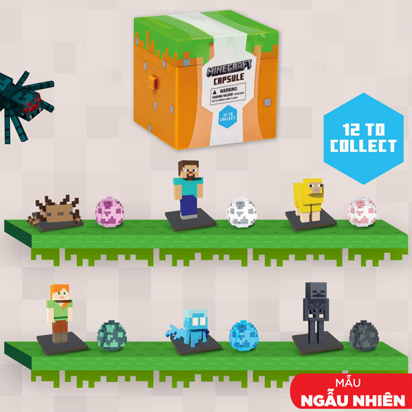 Đồ Chơi Mô Hình Bí Ẩn Minecraft Nhiều Vật Phẩm - Mojang Studios MC9018