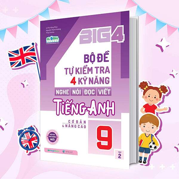 Sách Big 4 - Bộ Đề Tự Kiểm Tra 4 Kỹ Năng Nghe-Nói-Đọc-Viết Tiếng A - Lê Thị Hồng Phúc