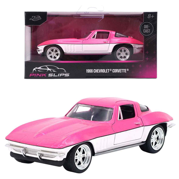 Đồ Chơi Xe Mô Hình Pink Slips 1:32 - Jada Toys 24106 - 1966 Chevrolet Corvette
