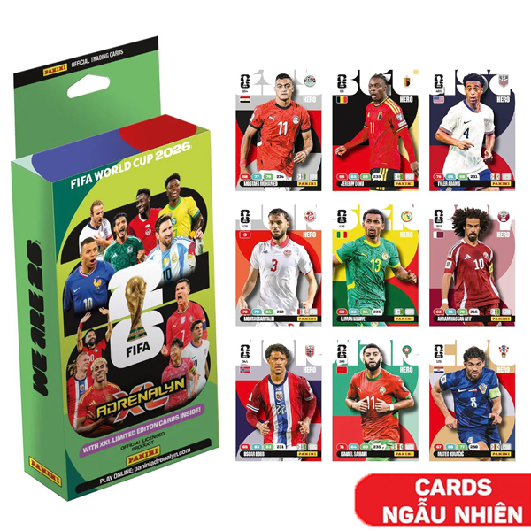 Đồ Chơi Hộp Giấy Cỡ Lớn Thẻ Hình Fifa World Cup 2026 Adrenalyn XL - Panini (Mẫu Sản Phẩm Giao Ngẫu Nhiên)