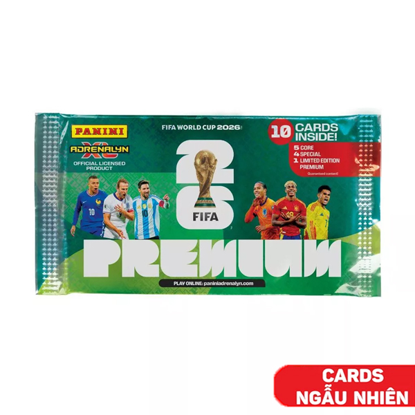 Đồ Chơi Gói Thẻ Hình Fifa World Cup 2026 Adrenalyn XL - Hạng Sang - Panini (Mẫu Sản Phẩm Giao Ngẫu Nhiên)