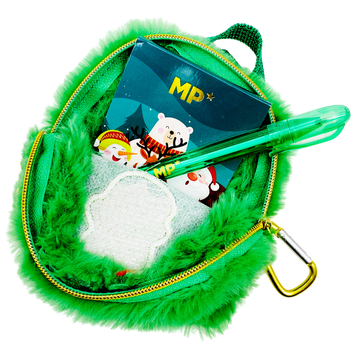 Bóp Viết Mini Giáng Sinh Kèm Sổ Tay Và Bút Bi - MP CH57014 - Màu Xanh ...