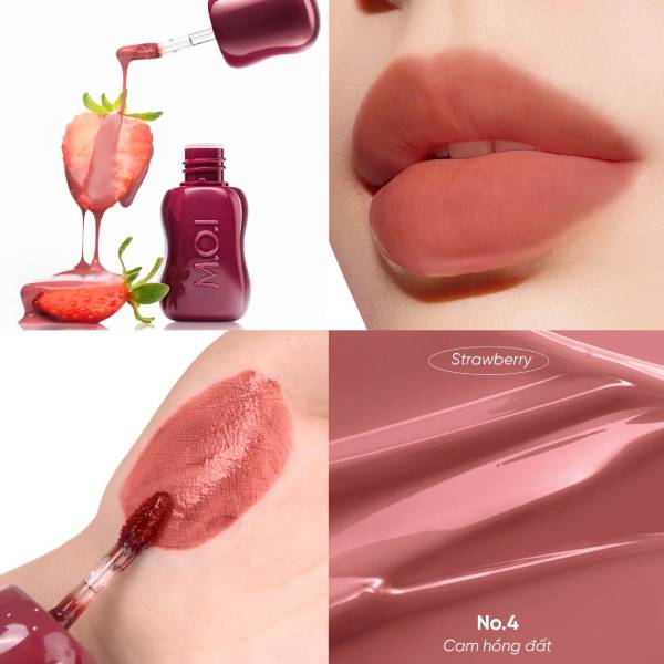 Son Tint Lì Soft Power 4gr - M.O.I #04 - Cam Hồng Đất
