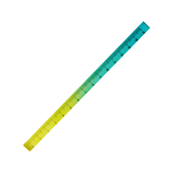 Thước Kẻ 15 cm Gradation Ruler - Morning Glory 30000-20214 - Màu Vàng Xanh Lá