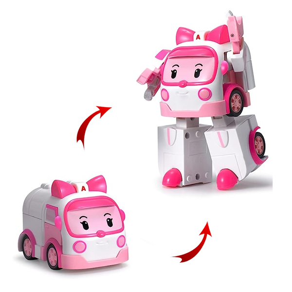 Đồ Chơi Robot Biến Hình Xe Cứu Thương Babe Amber - Robocar Poli ZR917
