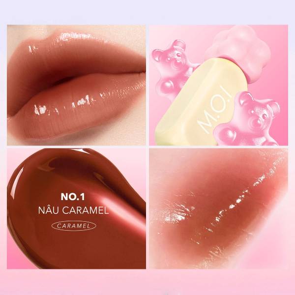 Son Tint Bóng Liptint Gummy 3gr  - M.O.I NO.01 - Nâu Caramel