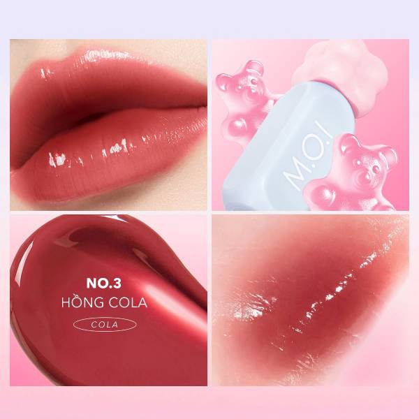 Son Tint Bóng Liptint Gummy 3gr  - M.O.I NO.03 - Hồng Cola