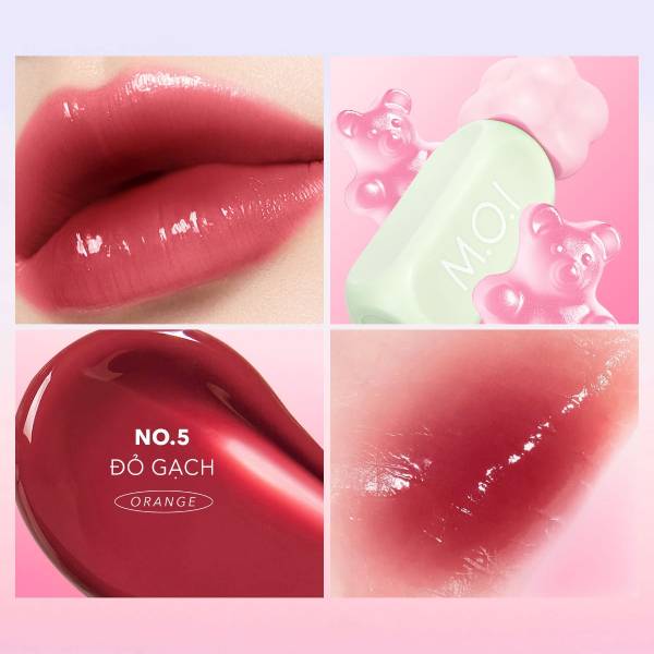 Son Tint Bóng Liptint Gummy 3gr  - M.O.I NO.05 - Đỏ Gạch