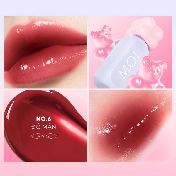 Son Tint Bóng Liptint Gummy 3gr  - M.O.I NO.06 - Đỏ Mận