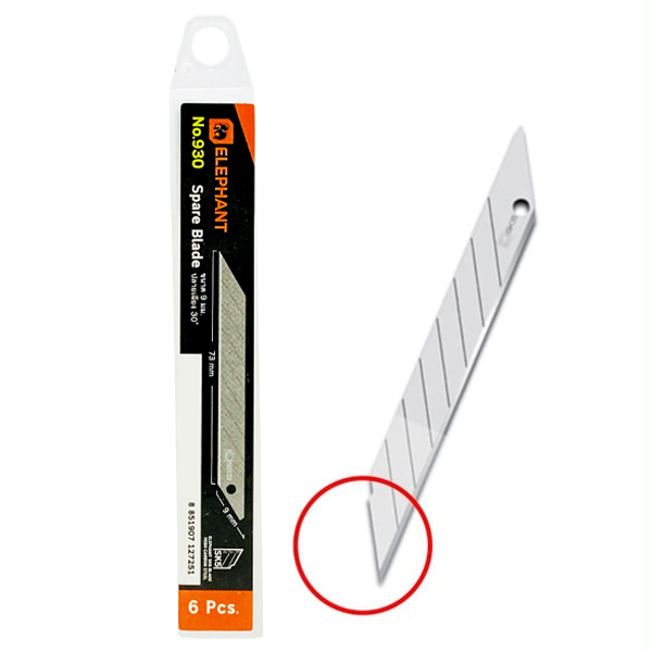 Lưỡi Dao Rọc Giấy Elephant 30°, 9Mm No.930