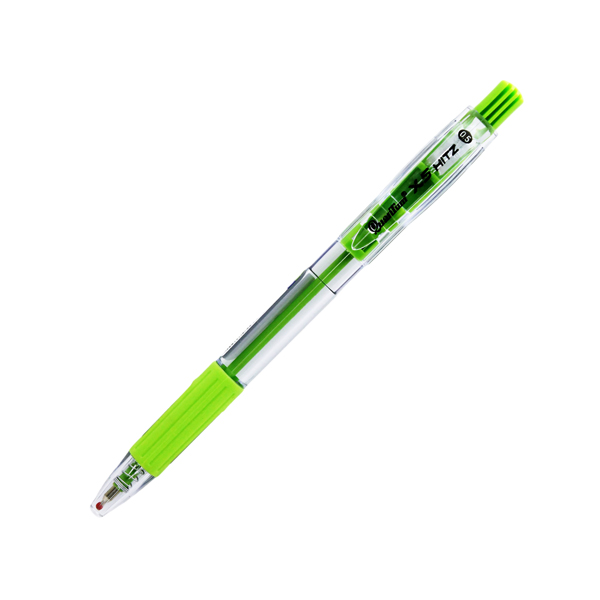 Bút Bi Quantum X5 HITZ 0.5 mm - Mực Xanh - Thân Bút Màu Xanh Lá