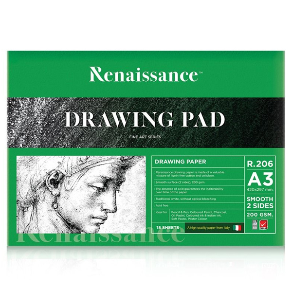Tập Vẽ A3 - Renaissance R-206 (15 Tờ)