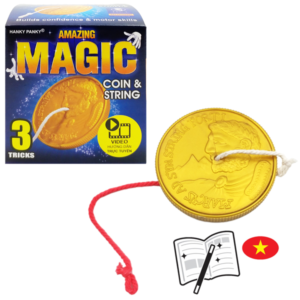 Bộ 3 Trò Ảo Thuật Hấp Dẫn Cùng Đồng Xu Và Dây Chuỗi - Hanky Panky 1512/HP1510