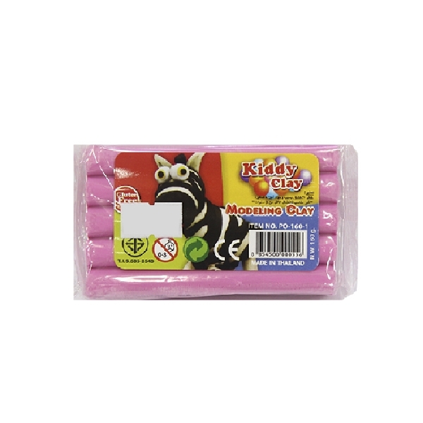 Đất Nặn 160g - Kiddy Clay PO-160-1 - Màu Hồng