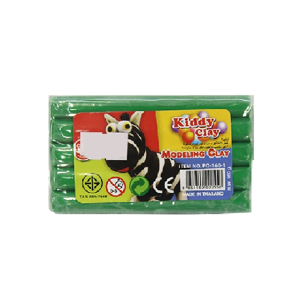 Đất Nặn 160g - Kiddy Clay PO-160-1 - Màu Xanh Lá