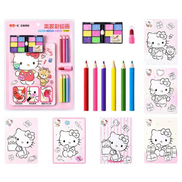 Bộ Tô Màu Trang Điểm DIY Hello Kitty - iiGEN IG5717