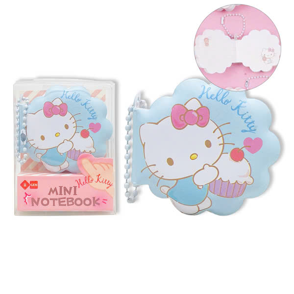 Sổ Tay Bỏ Túi Hello Kitty Hình Vỏ Sò - iiGEN IG5722 - Màu Xanh Dương