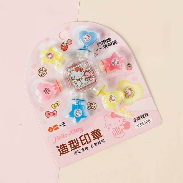 Bộ 6 Con Dấu Hello Kitty - iiGEN IG5739