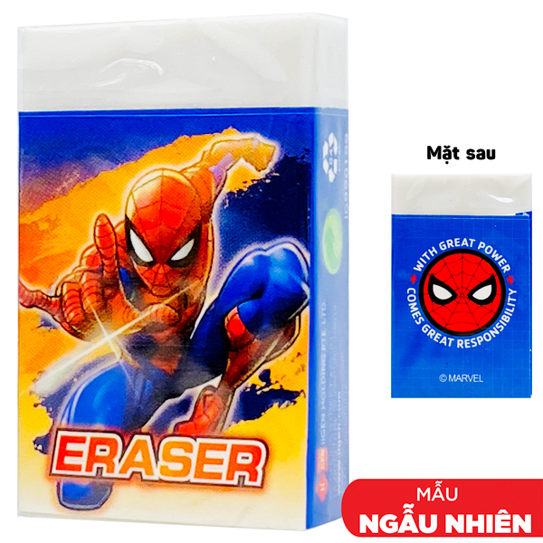Gôm Tẩy Spider-Man - iiGEN IG990199 (Mẫu Bao Bì Giao Ngẫu Nhiên)