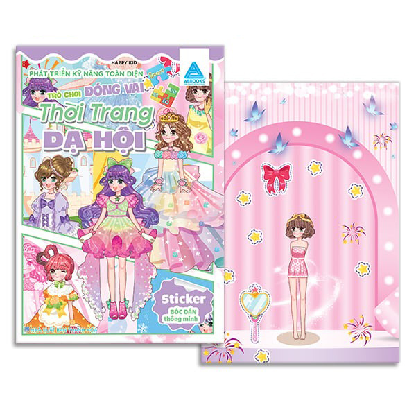 Sách Bóc Dán Thông Minh - Phát Triển Kỹ Năng Toàn Diện - Trò Chơi Đóng - Minh Thông