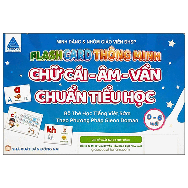 Sách Flashcard Thông Minh - Chữ Cái-Âm-Vần Chuẩn Tiểu Học - Bộ Thẻ H� - Minh