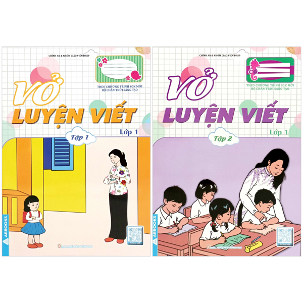 Sách Bộ Sách Vở Luyện Viết Lớp 1 - Tập 1 + Tập 2 (Chân Trời) - Chân Vĩ
