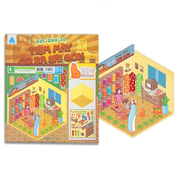 Sách Bóc Dán 3D - Tiệm May Cô Ba Sài Gòn - Cô Mây