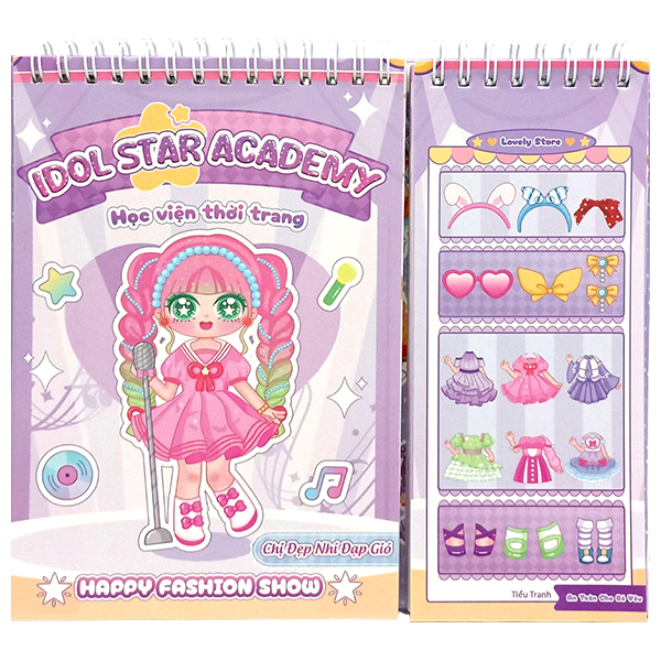 Sách Idol Star Academy - Học Viện Thời Trang - Happy Fashion Show - Chị Đẹp - T.Hờ