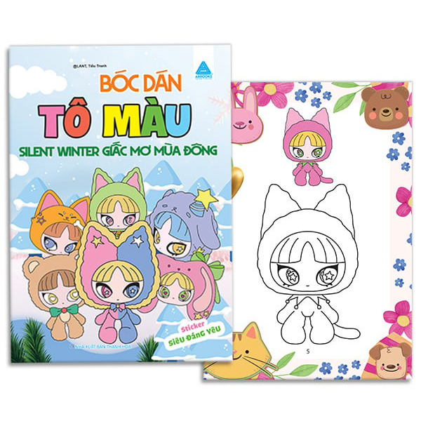 Sách Bóc Dán Tô Màu - Silent Winter Giấc Mơ Mùa Đông - Tiểu Tranh